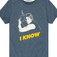 thumbnail image 3 of Star Wars - I Know - Toddler And Youth Short Sleeve Tee, 3 of 5