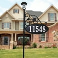 thumbnail image 2 of Address America USA Handcrafted, Double-Sided Park Place Oval Address Sign With Solar Light - 47" Pole, 2 of 4