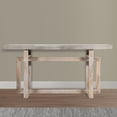 thumbnail image 3 of 59 Inch Artisan Sideboard Console Table with Geometric Interlocked Base Distressed Matte Gray - Saltoro Sherpi, 3 of 7