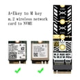 thumbnail image 4 of Miiottaa M.2 WiFi Card Adapter To NVME Converters For Stable Data Transfer And Gaming, 4 of 9