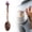 L, variant on TXYRDXK Crystal Coffee Spoon Vintage Floral Carved Long Handle Ice Cream Tea Spoon, 1 Pack Coffee Tea Crystal Spoon Carved Spoons for Tableware