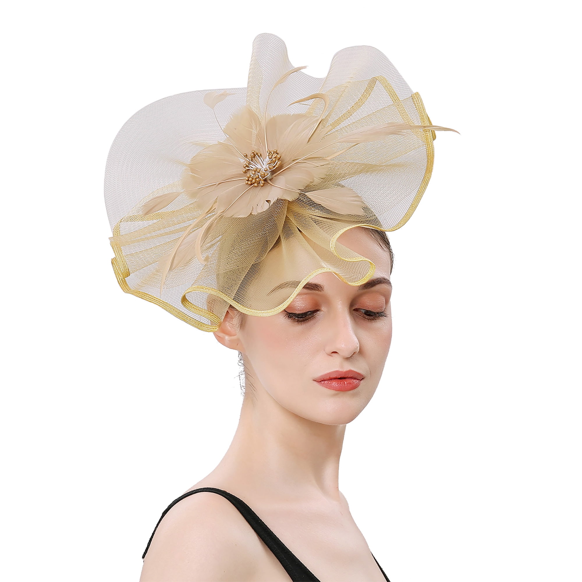 Cocktail Party Hat Womens Sinamay Fascinator Wedding Church Kentucky