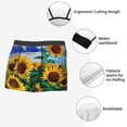 thumbnail image 3 of Vsdgher Landscape With Sunflowers Pattern Men's Boxer Brief Underwear,Soft Funny Underwear for Men-XX-Large, 3 of 5