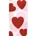 thumbnail image 3 of HOMEFORD Valentine's Day Glitter Hearts Polka Dots Ribbon, 7/8-inch, 10-yard, White, 3 of 3