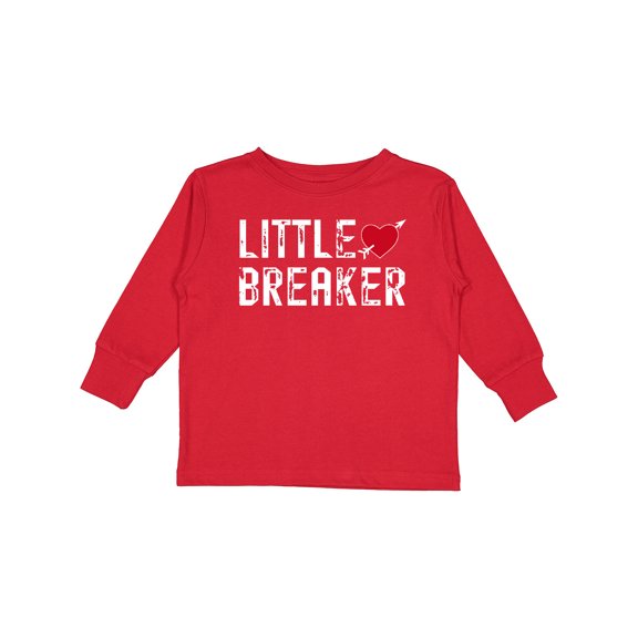 Inktastic Little Heartbreaker with Arrow Boys or Girls Long Sleeve Toddler T-Shirt