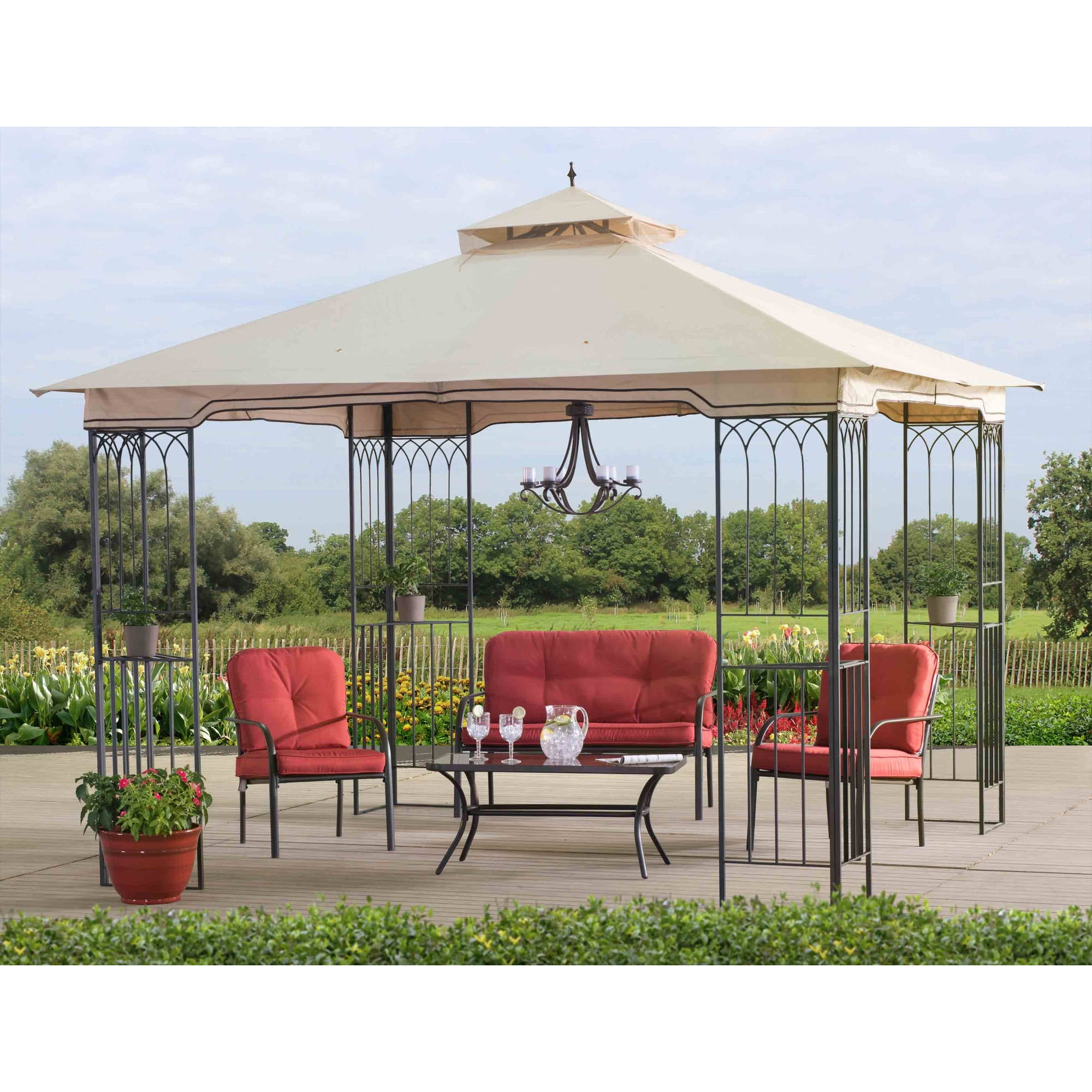 Sunjoy 110101009 Fence AIM Gazebo, 10' x 10' by SunNest Services LLC