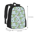 thumbnail image 2 of Daiia Cute Floral Frog Backpack for Men and Women -Durable Backpack Large Capacity, Water-Resistant Bag with Adjustable Straps and Laptop Compartment, 2 of 7
