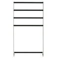 thumbnail image 5 of MyGift 32 inch Black 4 Tier Freestanding Metal Towel Rack, 5 of 6