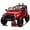 Red, variant on Arnahaishe 24V Ride On Car Toy, Electric Jeep with Remote Control, LED Light, USB and Bluetooth for Kids of 3-8, Black