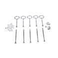 thumbnail image 3 of 10 Wedding Metal 2 Tier Cake Stand Center Handle Rods Fittings Kit, 3 of 4