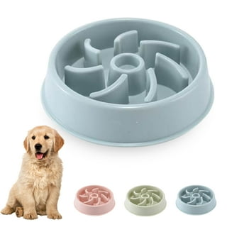 NEX Slow Feeder Dog Bowl Non Slip Anti Choke Feeding Dish BPA Free,Blue