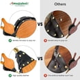 thumbnail image 5 of Amagabeli Fireplace Bellows 15.5"x 7" Large Wood Air Blower Bellows for Fire Pit Cast Nozzle for Outdoor Camping BBQ Grill Chimney Hand Bellow Pump Barbeque Fire Tools Accessories with Hanging Strap, 5 of 8
