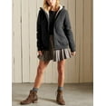 thumbnail image 5 of Yeokou Women's Casual Full Zip Up Sherpa Lined Hoodie Sweatshirt Jacket Coat, 5 of 7