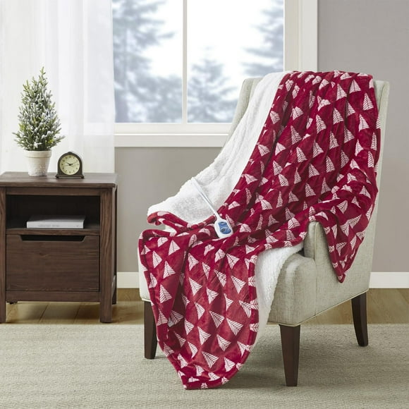 Peluche et berbére jeté chauffant de Beautyrest