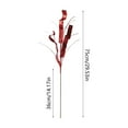 thumbnail image 3 of 29.52" Red Christmas Branches - Premium Table Centerpiece, Luxury Holiday Decor, Reusable Metallic Floral Arrangements, 3 of 6
