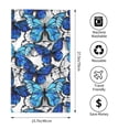 thumbnail image 4 of Kll Blue And White Butterflies Ultra Absorbent & Soft Hand Towels For Bath, Hand, Face, Gym And Spa-27.5x16in, 4 of 9