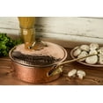 thumbnail image 2 of Solid Copper Saucepan with Lid | Handmade Copper Pan Cooking Pot | Handled Turkish Copper Kitchen Utensil Sets, 2 of 7