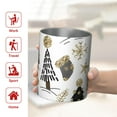 thumbnail image 5 of 12oz Coffee Tumblers White Christmas Tree and Snowflake Pattern Stainless Steel Vacuum Insulated Travel Tumbler Coffee Cups Mug with Lid and Straw with Cleaning Brush for Cold & Hot Drinks, 5 of 5
