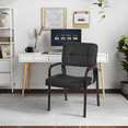 thumbnail image 3 of BORGEBY Office Guest Chair Ergonomic Design Reception Chairs with Padded Armrest Desk Chair for Waiting Room , Black, 3 of 6