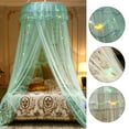 thumbnail image 4 of Red redonda de la cortina de la cama de la mosquitera del estilo de la princesa del dosel (verde), 4 of 8
