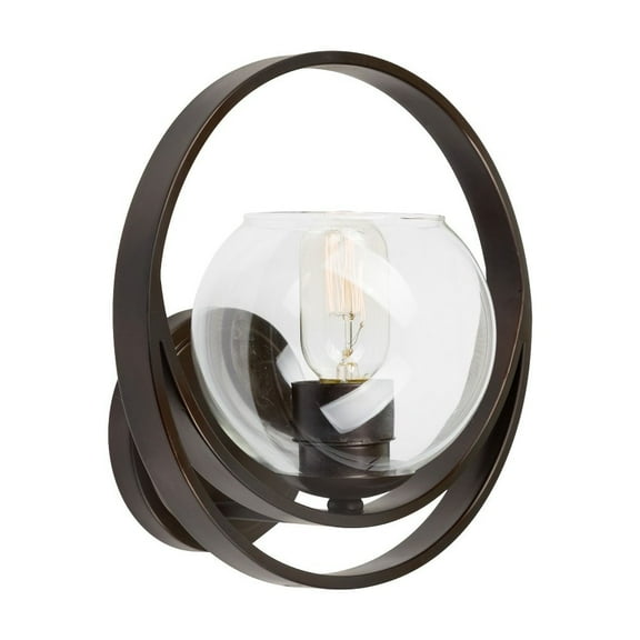 2649-01-32-Forte Lighting-Frankie - 1 Light Wall Sconce-10.25 Inches Tall and 10.25 Inches Wide
