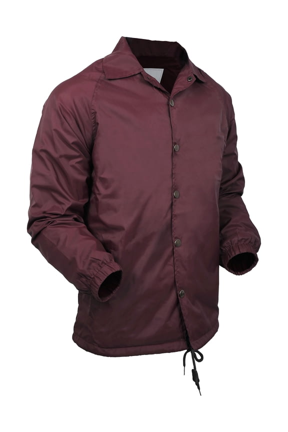 Mens Coach Jacket Lightweight Waterproof Windbreaker Outerwear Sport Coat