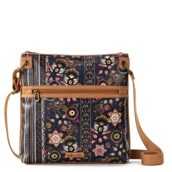 Sakroots Artist Circle Flat Crossbody , Cotton Coated Canvas