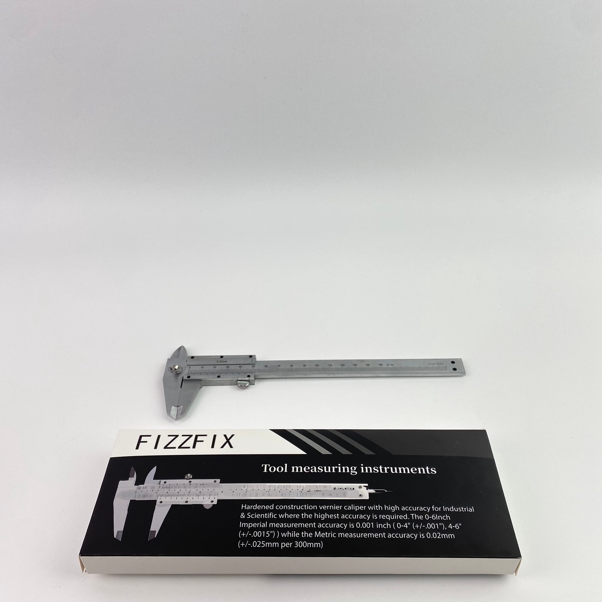 FIZZFIX Stainless steel Tool measuring instruments dual scale caliper jewelry ruler measuring tool