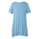 thumbnail image 4 of Camisas de Manga Corta para las Mujeres Casual V-Cuello Color Sólido Blusa, Poliéster Ligero Imprimir el Top para la Primavera Y el Verano Diario, Fiesta Y Trabajo, 4 of 4