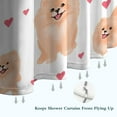 thumbnail image 6 of Pomeranian Dogs with Hearts Shower Curtain 36"x72" ,Bathroom Decorative Shower Curtains Set with 12 Hooks,Modern Waterproof Washable Shower Curtain, 6 of 6