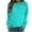 Blue, variant on Women's Solid Color French Terry Crewneck Sweatshirt, Soft Casual Long Sleeve Pullover Top for Lounge and Everyday Wear Light Blue XXL