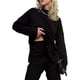 thumbnail image 1 of Jersey de punto holgado de cuello alto para mujer, 1 of 2