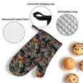 thumbnail image 3 of Daiia Multicolored Butterflies C Pattern Oven Mitts and Pot Holders 4 pcs Set,High Heat Resistant 500 Degree Extra Thicken Long Kitchen Cotton Oven Glove, 3 of 6