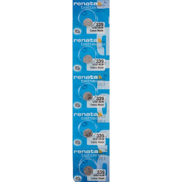 5 x Renata 339 Piles pour Montre, Pile SR614SW