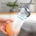 thumbnail image 5 of 360° Swivel Kitchen Faucet Extender, Anti-Splash Dual-function Kitchen Faucet Sprayer Attachment,Large-diameter Shower Head Sink Aerator,Water Saving, 1 Pcs, 8.0x2.4", 5 of 6