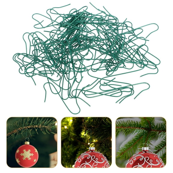 WASHWEPE Christmas Tree Hooks Iron 100Pack