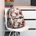 thumbnail image 3 of Wukai Rose Flowers Versatile Backpack:Spacious,Organized,Comfortable,Ideal for Travel and Everyday Use with Multiple Pockets and Padded Straps, 3 of 8