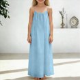 thumbnail image 2 of Dresses for Girls Summer Kids Cute Sleeveless Slip Dresses Straps Boho Beach, 2 of 6