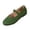 Green_011, variant on Domuza Women's Mary Jane Flat Shoes with Elastic Strap, Soft Faux Suede Slip On Casual Walking Flats, Comfortable Low Profile Everyday Footwear for Work Office Daily Wear Hot Pink 8.5（EU-41）