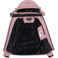 thumbnail image 3 of Women's Waterproof Ski Jacket Warm Winter Snow Coat Mountain Windbreaker Hooded Raincoat Jacket, 3 of 6
