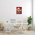 thumbnail image 3 of Stupell Industries Movie Nite Striped Vintage Cinema Popcorn Sign Graphic Art Gray Framed Art Print Wall Art, Design by Yvonne Coleman Burney, 3 of 5