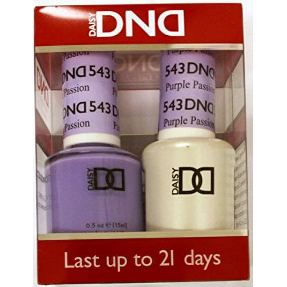 DND Nail Polish Gel & Matching Lacquer Set (543 - Purple Passion)
