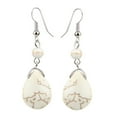 thumbnail image 4 of fenteer 5xTemperament Texture Turquoise Earrings Bridal Dangle Drop Ear Rings White, 4 of 8