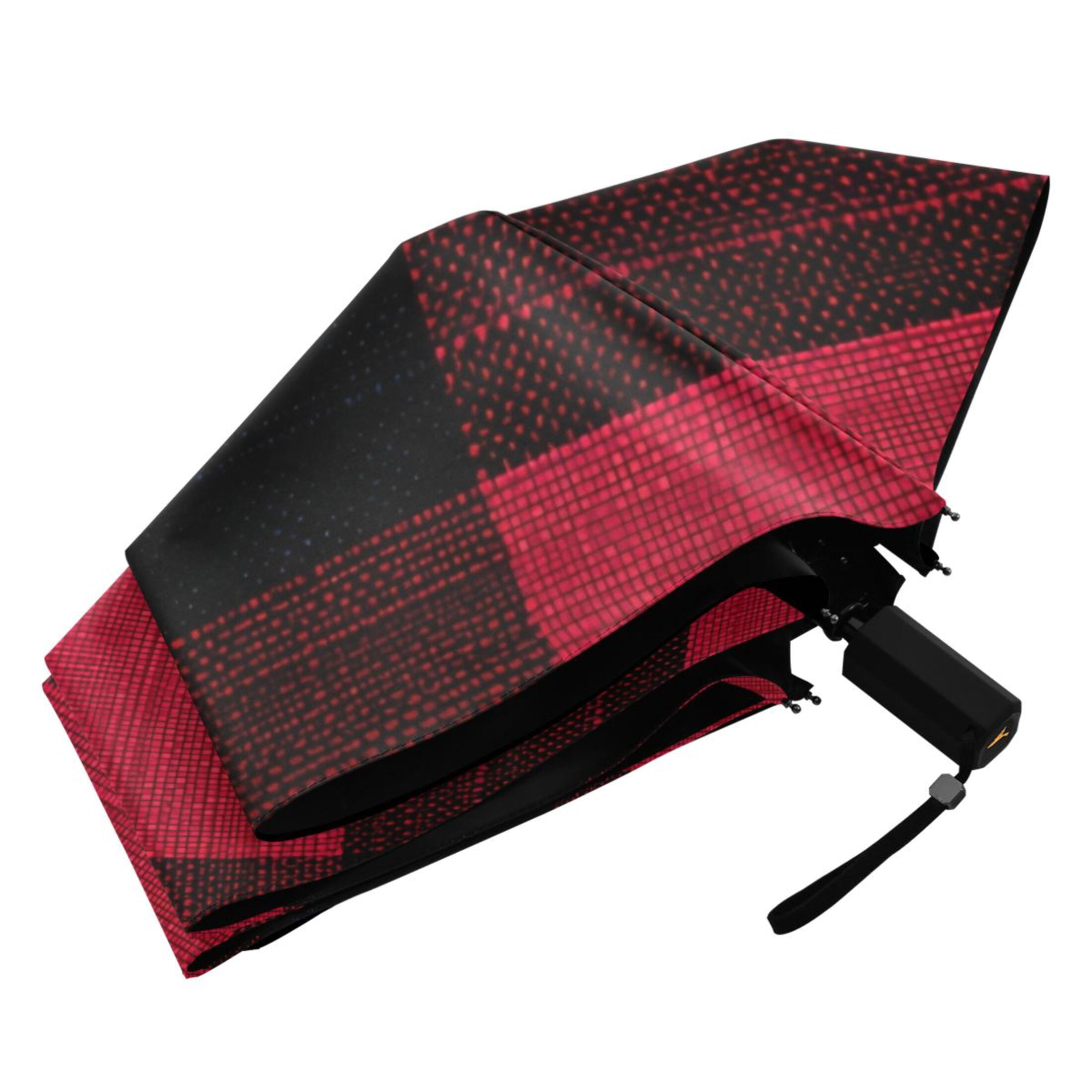 ALAZA Checkered Grid-b3 UPF 50+ Compact Folding Umbrella for Rain Travel Umbrella Packable