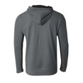 thumbnail image 2 of A4 Full Zip Color Block Fleece Hoodie For Men in Graphite/Black | N4251, 2 of 3