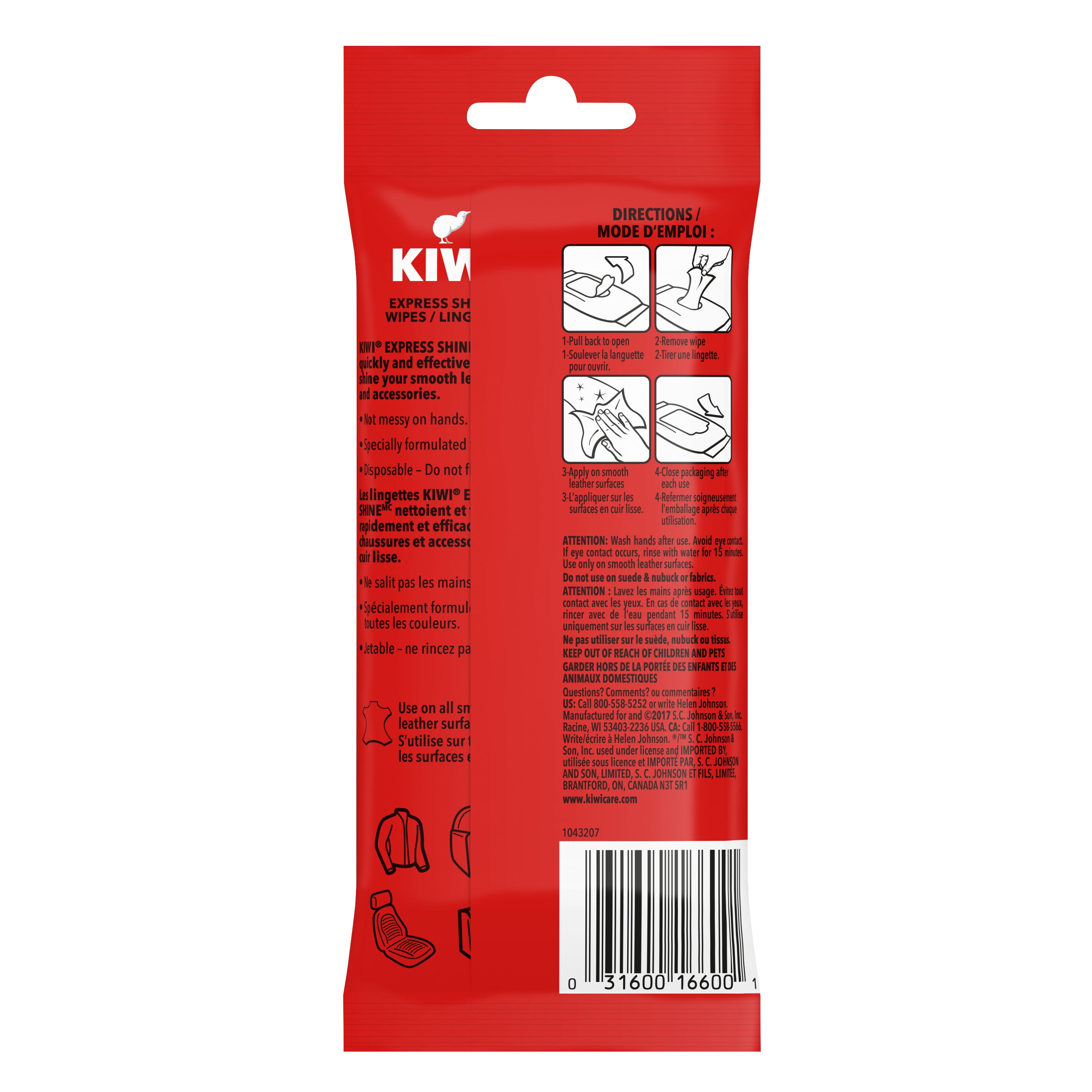 KIWI Instant Cleaning Wipes