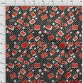 thumbnail image 4 of oneOone Cotton Cambric Red Fabric Kids Fabric For Sewing Printed Craft Fabric By The Yard 42 Inch Wide, 4 of 4