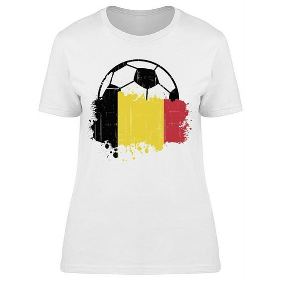 Belgium Soccer Team  T-Shirt Women -Image by Shutterstock Women T-Shirt, Female Small