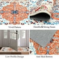 thumbnail image 3 of Findosom 2'x6' Vintage Boho Runner Rug Washable Non-slip Area Rug,Hallway Indoor Farmhouse Bedroom Kitchen Living Room Non Shedding Runner, Contemporary Low Plie Floor Carpet Doormat,Orange, 3 of 10