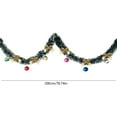 thumbnail image 3 of Gumesh 6ft Christmas Garland with 6 Pre-Made Bows, 6 Christmas Balls for Tree Hanging, Gift Wrapping & Holiday Crafts, Bulk Decorative Ribbon for Ornaments, 3 of 6
